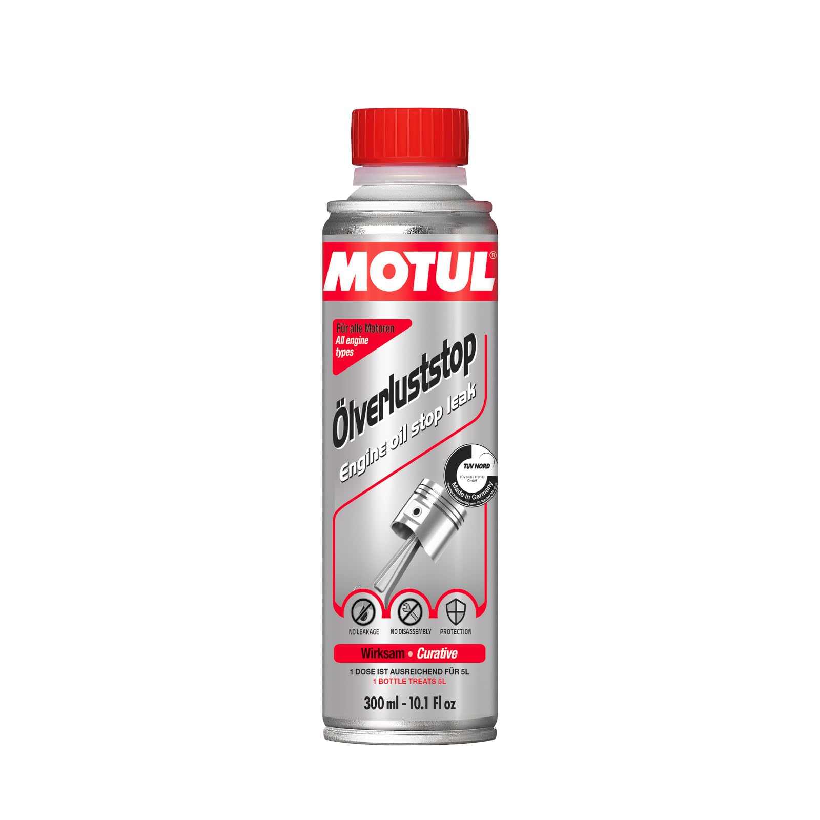 Motul 300 ml Ölverluststopp Engine Oil Stop Leak Additiv | Stop Verlust von Öl Motordichtmittel | 110647 | Stoppt den Verlust von Motoröl bei Leckagen, eine Weiterfahrt ist dadurch möglich Motul 300 ml Ölverluststopp Engine Oil Stop Leak Additiv | Stop Verlust von Öl Motordichtmittel | 110647 | Stoppt den Verlust von Motoröl bei Leckagen, eine Weiterfahrt ist dadurch möglich von Motul