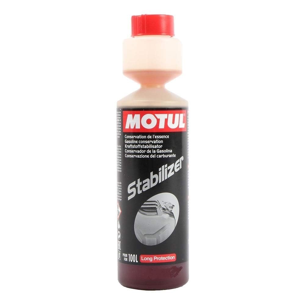 Motul Kraftstoff-Stabilisator Benzin, Konservierungs-Additiv, 2-Takt- und 4-Takt-Motoren, Schutz vor Oxidation und Ablagerungen, Optimale Leistung nach dem Überwintern, Stabilizer, 250 ml Motul Kraftstoff-Stabilisator Benzin, Konservierungs-Additiv, 2-Takt- und 4-Takt-Motoren, Schutz vor Oxidation und Ablagerungen, Optimale Leistung nach dem Überwintern, Stabilizer, 250 ml von Motul