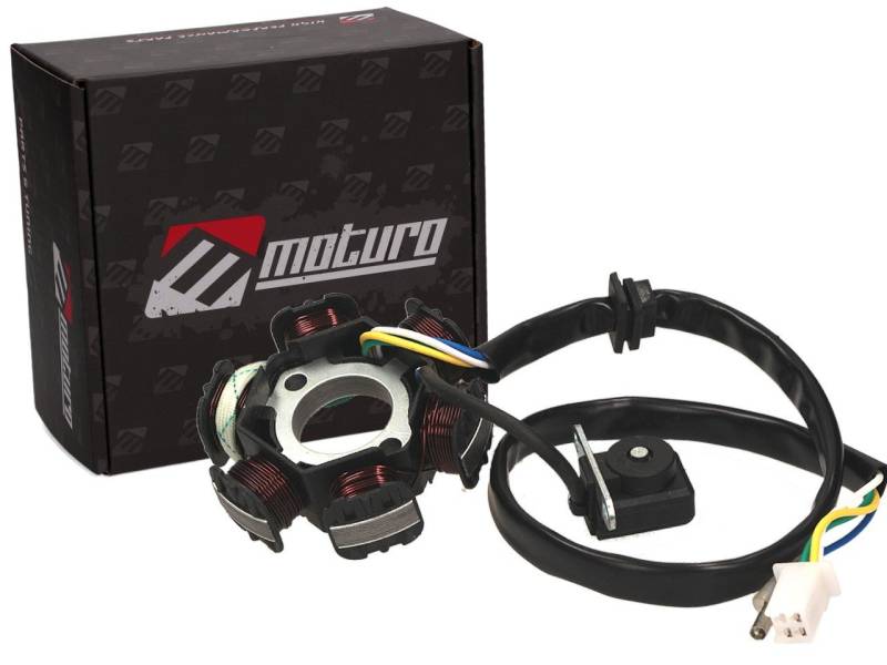 Moturo Lichtmaschine Stator 6-Spulen für GY6 125ccm bis 150ccm ATV Quad von Moturo