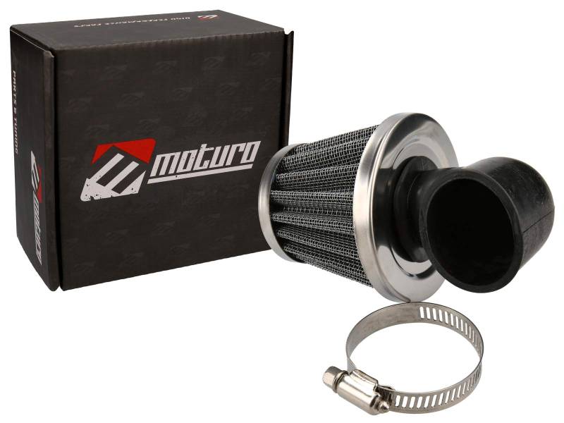Moturo Sport Luftfilter 45° 35mm Anschluss Typ 15 für Motorrad ATV Quad von Moturo