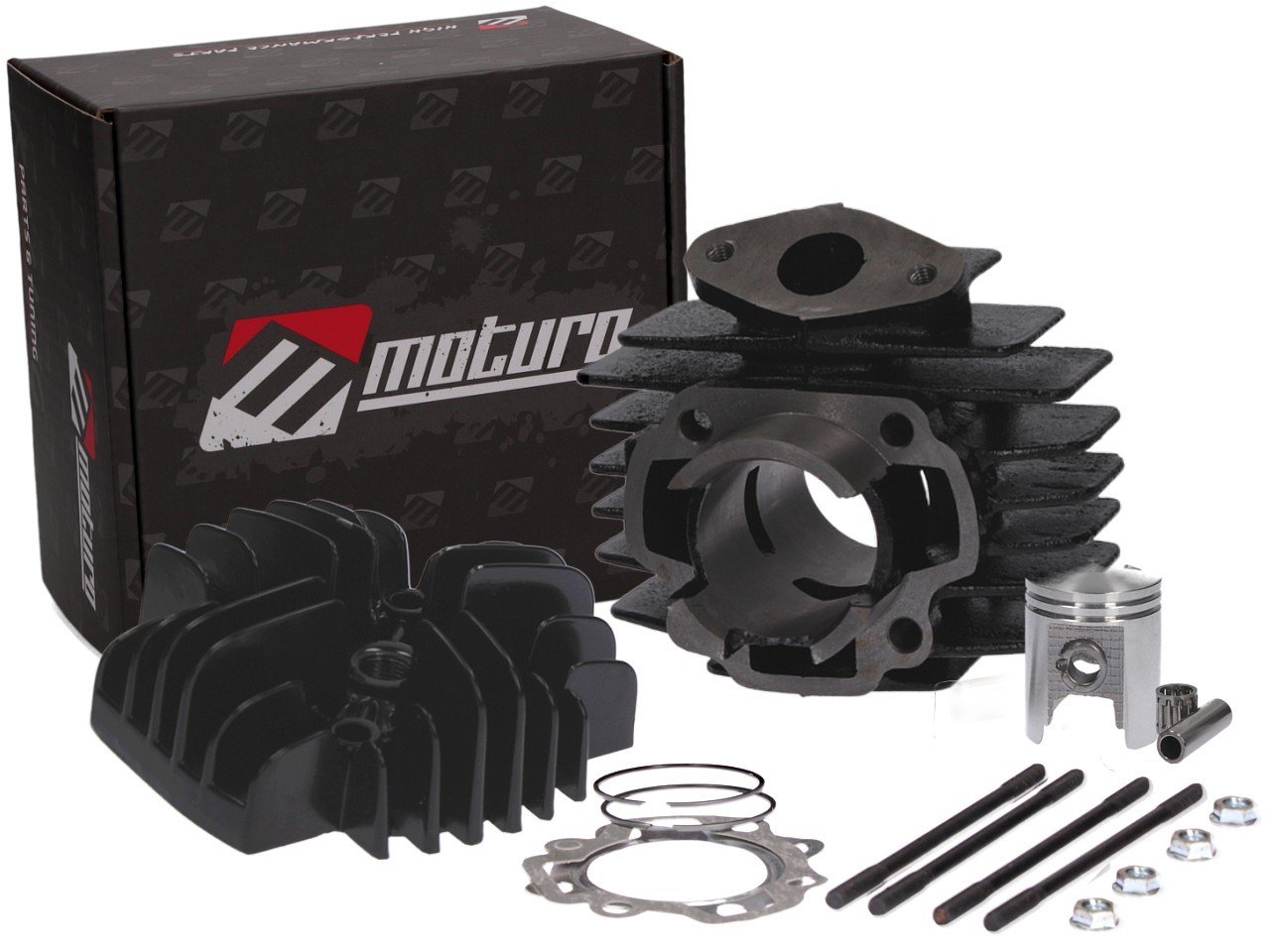 Moturo Zylinder Kit für Yamaha 50cc PW 50 86-06 QT-50 79-87 von Moturo