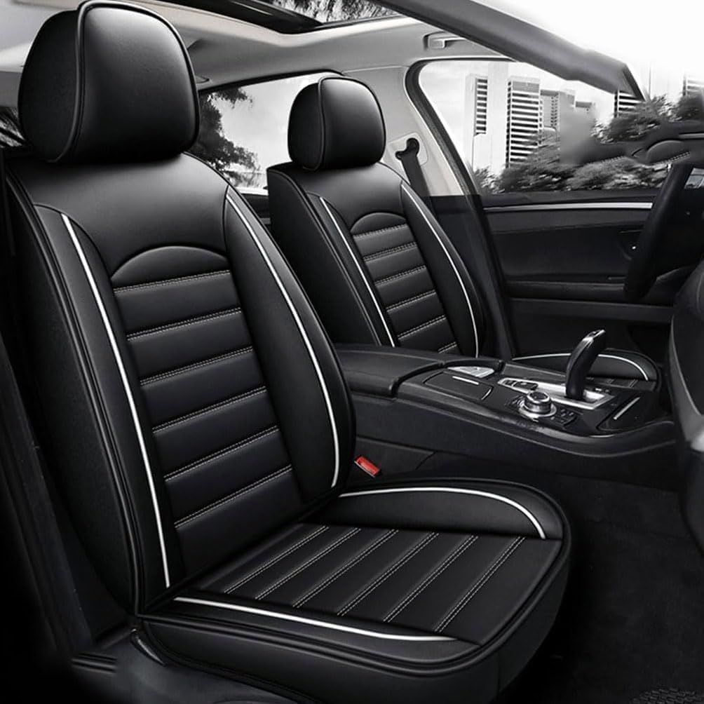 MounSgk Autositzbezüge, passend für Suzuki Vitara 2015, 2016, 2017, 2018, 2019, wasserdicht und rutschfest, komplettes Set von Sitzbezügen, Schwarz / Weiß MounSgk Autositzbezüge, passend für Suzuki Vitara 2015, 2016, 2017, 2018, 2019, wasserdicht und rutschfest, komplettes Set von Sitzbezügen, Schwarz / Weiß von MounSgk