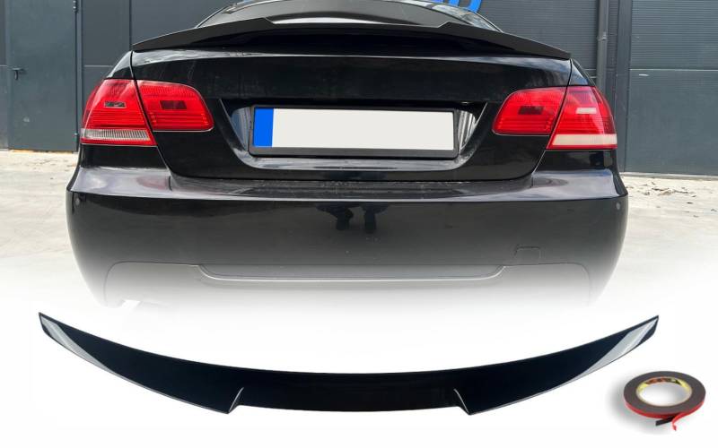 MpTuned E92 M4 Stil Heckspoiler glänzend schwarz für BMW 3er 2007 2008 2009 2010 2011 2012 2013 Coupe 318i 320i 330i 335i M3 318d 320d 330d 335d von MpTuned