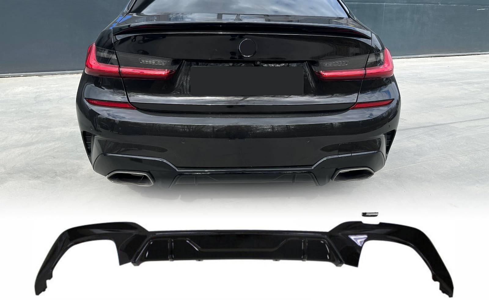 MpTuned G20 G21 Pre-LCI Diffusor schwarz glänzend für 340i 340d 2019 2020 2021 von MpTuned