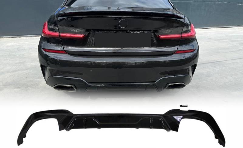 MpTuned G20 G21 Pre-LCI Diffusor schwarz glänzend für 340i 340d 2019 2020 2021 von MpTuned