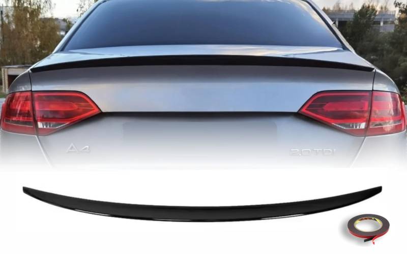 MpTuned A4 B8 Heckspoiler Glänzend Schwarz Kofferraumspoiler Für A4 2009-2016 Jahr Modelle Performance Tuning Restyling von MpTuned