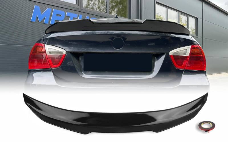 MpTuned E90 PSM Stil Heckspoiler glänzend schwarz für 3er-Serie 2004-2013 Limousine 4-Türer 318i 320i 330i 340i m340i 318d 320d 330d 340D 340D von MpTuned