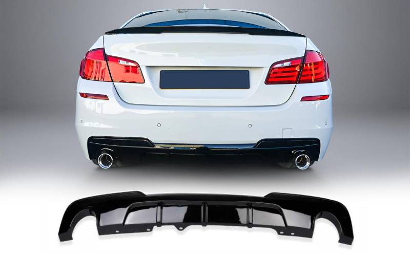 MpTuned BMW F10 F11 Diffusor glänzend schwarz für 5er 2010–2017 535i 535d von MpTuned