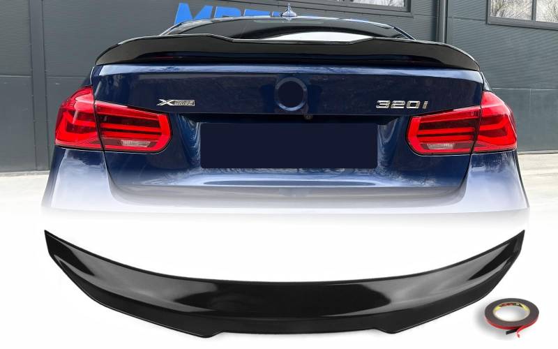 MpTuned BMW F30 PSM Stil Heckspoiler Schwarz glänzend für 3er 2011–2019 Limousine 4-Türer 318i 320i 330i 340i m340i 318d 320d 330d 340d m340d von MpTuned