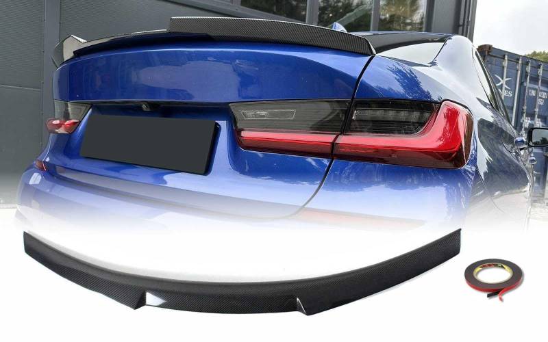 MpTuned BMW G20 M4 Stil Heckspoiler Carbon Optik für BMW 3er 2019–2023 Limousine 318i 320i 330i 340i m340i 318d 320d 330d 340d m340d von MpTuned