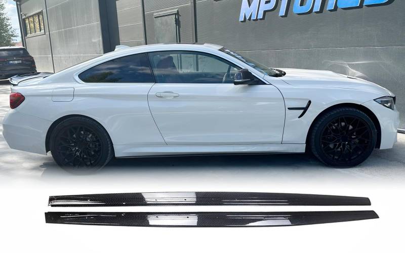 MpTuned Seitenschweller Carbon Optik für 4er F32 F33 F36 2014-2020 420i 430i 435i 440i 418d 420d 430d 435d von MpTuned