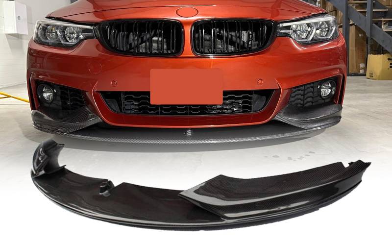 MpTuned F32 F33 F36 Frontstoßstangenspoiler Carbon Optik für 4er 2014 2015 2016 2017 2018 2019 428i 430i 425d 430d 435i 440i 435d 440d von MpTuned