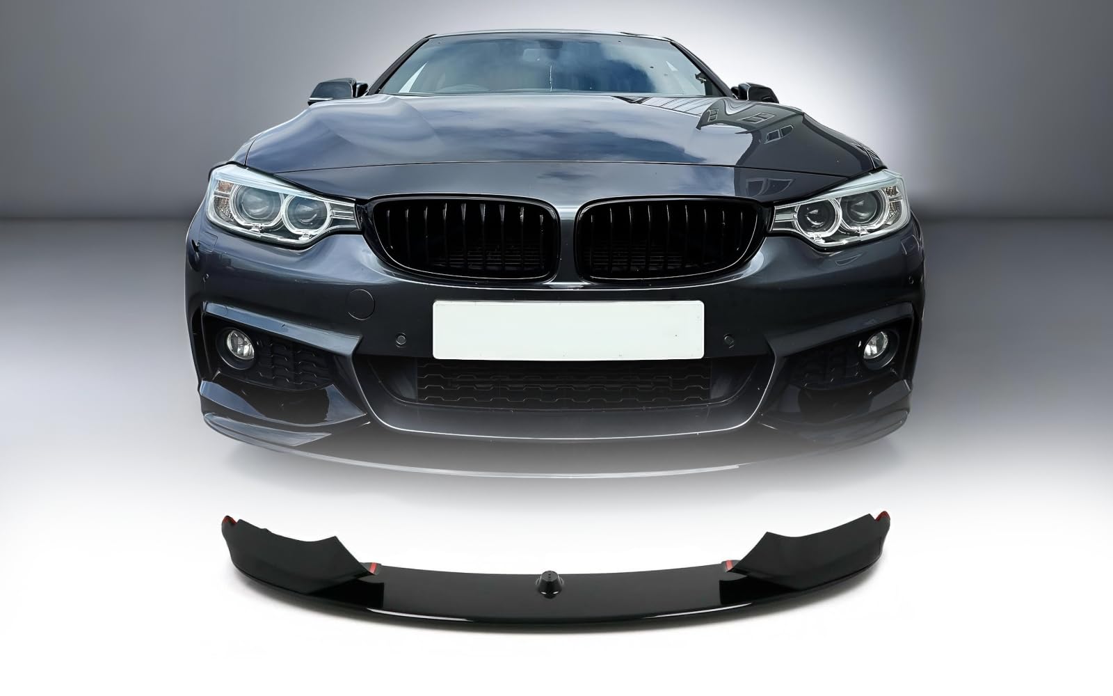 MpTuned F32 F33 F36 Gloss Black Performance Frontstoßstangenspoilerlippe für BMW 4er 2014–2019 Performance Tuning 28i 430i 425d 430d 435i 440i 435d 440d von MpTuned