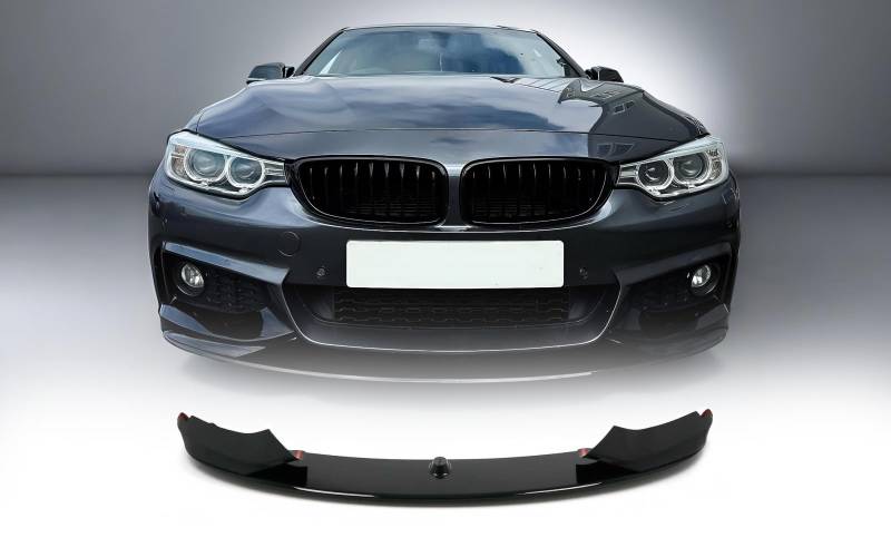 MpTuned BMW F32 F33 F36 Frontstoßstangenspoilerlippe Schwarz glänzend für BMW 4er 2014–2019 428i 430i 425d 430d 435i 440i 435d 440d von MpTuned