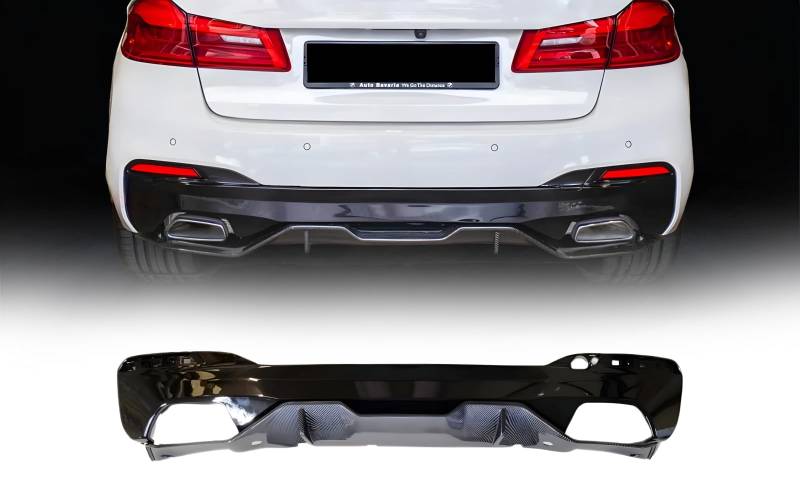 MpTuned G30 G31 M-Tech Diffusor Carbon Optik Für 530i 530d 540d 540i Modelle BMW 5er 2019 2020 2021 2022 2023 von MpTuned