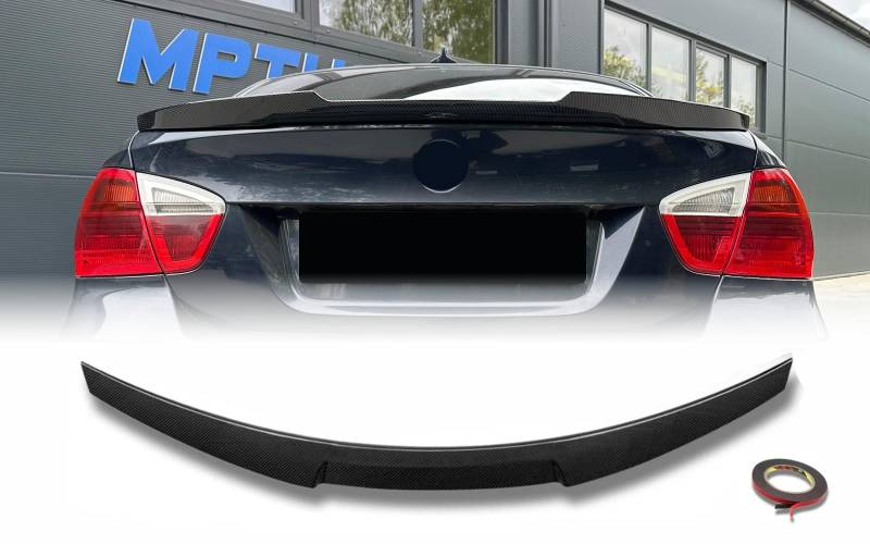 MpTuned E90 M4 Stil Heckspoiler Carbon Optik für 3er 2004-2013 Limousine 4-Türer 318i 320i 330i 340i m340i 318d 320d 330D 330D 40d m340d ABS-Kunststoff von MpTuned