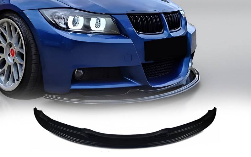 MpTuned BMW E90 E91 Pre-LCI Frontstoßstangenspoiler glänzend schwarz Für 2004 2005 2006 2007 2008 2009 Limousine M Sport von MpTuned