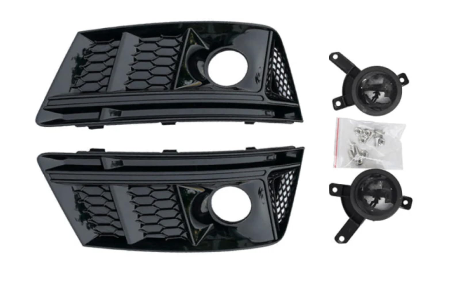 Mptuned Auto Nebelscheinwerfer Abdeckung für Audi A4 S4 B9 2016 2017 2018,Kühlergrill Abdeckung glänzend schwarz Lampe Rahmen Frontstoßstange Gitter Blende Zubehör Mptuned Auto Nebelscheinwerfer Abdeckung für Audi A4 S4 B9 2016 2017 2018,Kühlergrill Abdeckung glänzend schwarz Lampe Rahmen Frontstoßstange Gitter Blende Zubehör von MpTuned