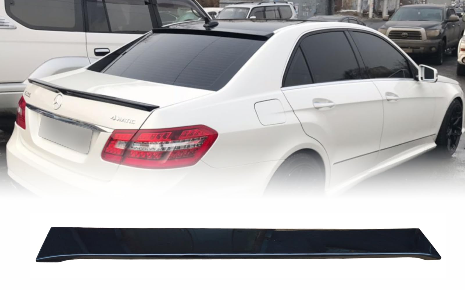 Mptuned Dachspoiler Glänzend Schwarz Kompatibel mit Mercedes-Benz E-Klasse W212 Limousine 2009-2016 | Hochwertiger ABS Kunststoff, Inklusive 3M-Klebeband Mptuned Dachspoiler Glänzend Schwarz Kompatibel mit Mercedes-Benz E-Klasse W212 Limousine 2009-2016 | Hochwertiger ABS Kunststoff, Inklusive 3M-Klebeband von MpTuned