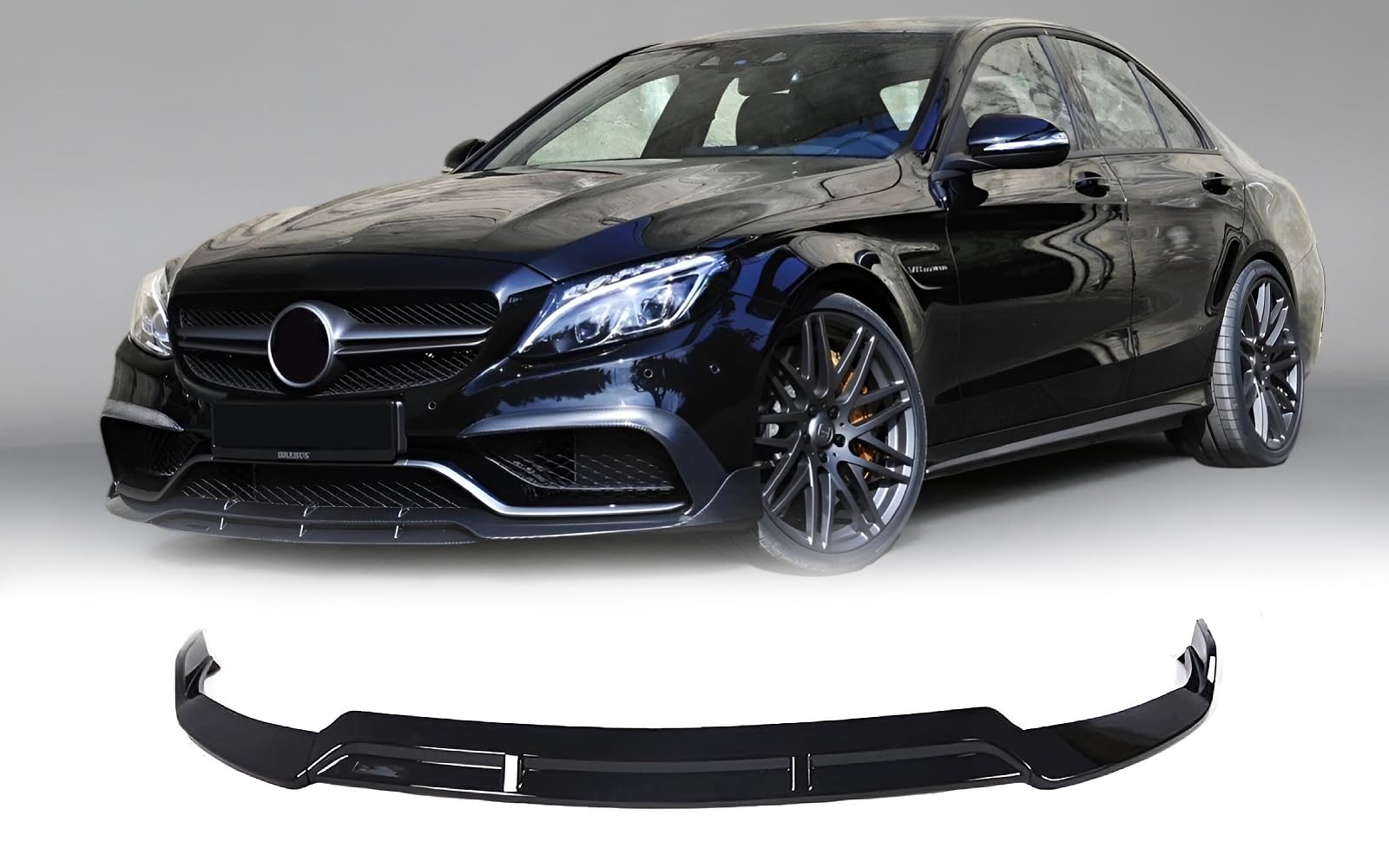 Mptuned Frontstoßstangen-Spoiler Kompatibel mit MB W205 Limousine AMG Vor-Facelift 2014-2018 | Hochwertiger ABS Kunststoff, Glänzend Schwarz, Inklusive Befestigungsmaterial Mptuned Frontstoßstangen-Spoiler Kompatibel mit MB W205 Limousine AMG Vor-Facelift 2014-2018 | Hochwertiger ABS Kunststoff, Glänzend Schwarz, Inklusive Befestigungsmaterial von MpTuned