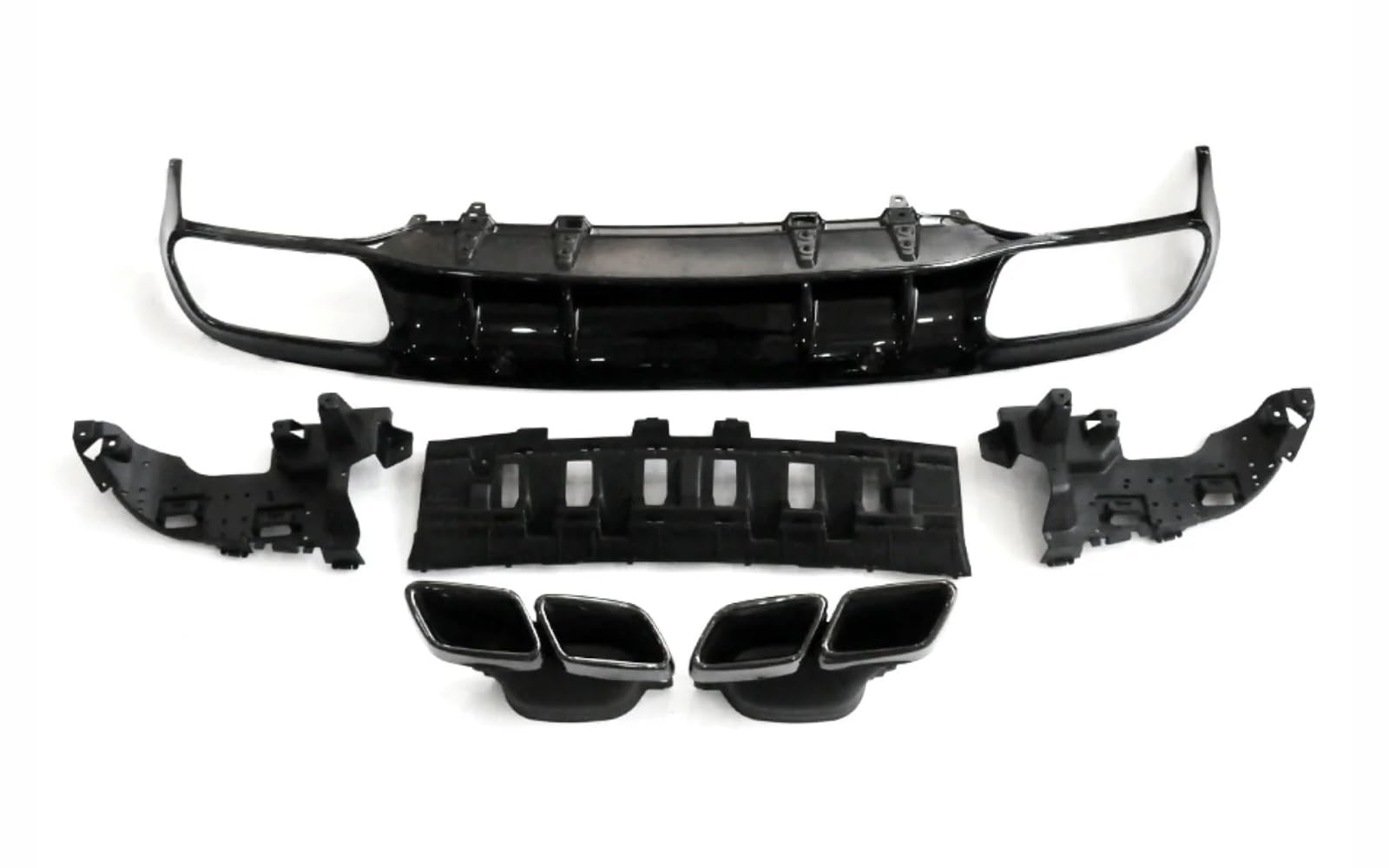 Mptuned Heckdiffusor Glänzend Schwarz mit Auspuffblenden Kompatibel mit Mercedes-Benz W205 Pre-Facelift AMG-Modelle 2014-2020 | C200, C250, C43, C63, C63S | Hochwertiger ABS Kunststoff Mptuned Heckdiffusor Glänzend Schwarz mit Auspuffblenden Kompatibel mit Mercedes-Benz W205 Pre-Facelift AMG-Modelle 2014-2020 | C200, C250, C43, C63, C63S | Hochwertiger ABS Kunststoff von MpTuned