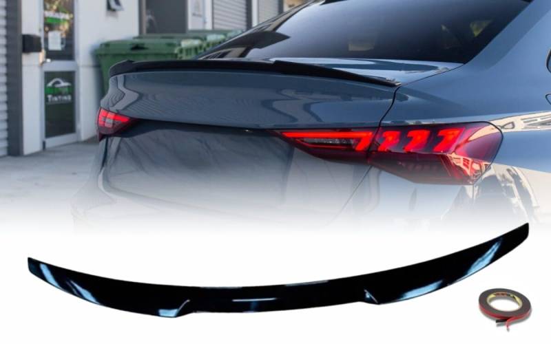 Spoiler kompatibel mit Audi A3 8V Limousine 2012–2020 Glänzendes Schwarz Performance Tuning von MpTuned