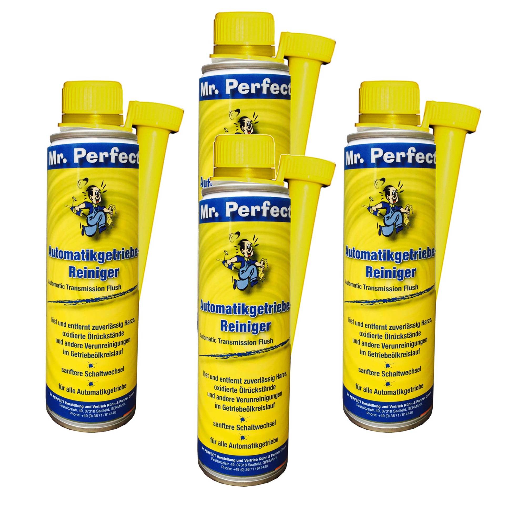 Mr. Perfect® Automatikgetriebe-Reiniger Additiv, 4 x 250ml - Getriebereiniger Zusatz für Automatikgetriebe Getriebeschutz von Mr. Perfect