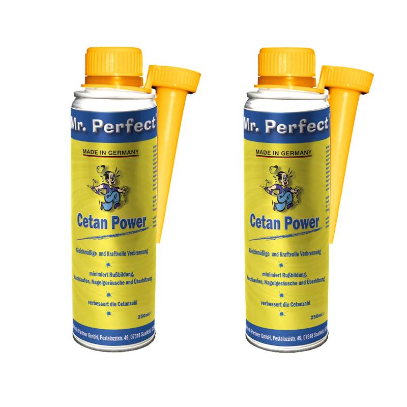 Mr. Perfect® Cetan Power Additiv, 2 x 250 ml - Kraftstoffzusatz Cetane Booster für Dieselmotoren von Mr. Perfect