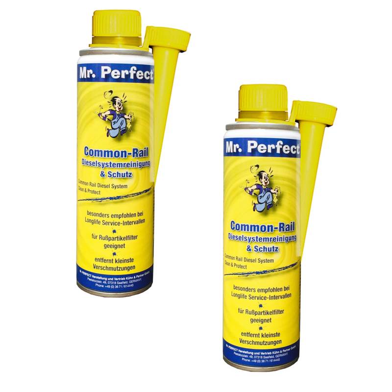 Mr. Perfect® Common Rail Diesel-Systemreiniger & Schutz Additiv für Dieselmotoren - 2 x 250ml von Mr. Perfect