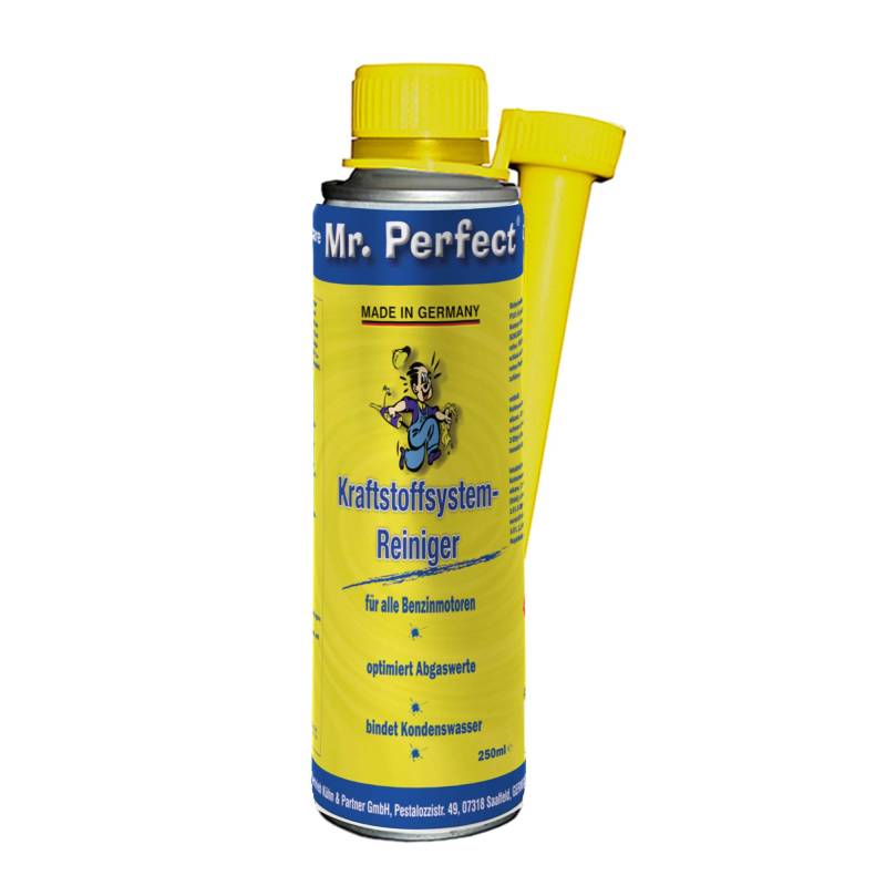 Mr. Perfect® Kraftstoffsystemreiniger Additiv, 250 ml - Kraftstoffzusatz für Benziner löst Verschmutzungen und Verharzungen im gesamten Kraftstoffsystem von Mr. Perfect