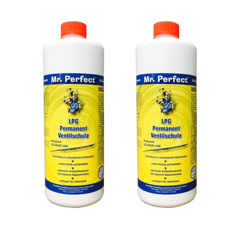 Mr. Perfect® LPG Permanent Ventilschutz, 2 x 1 Liter - Gassystem-Schutz vor Korrosion und Verbrennungsrückständen von Mr. Perfect