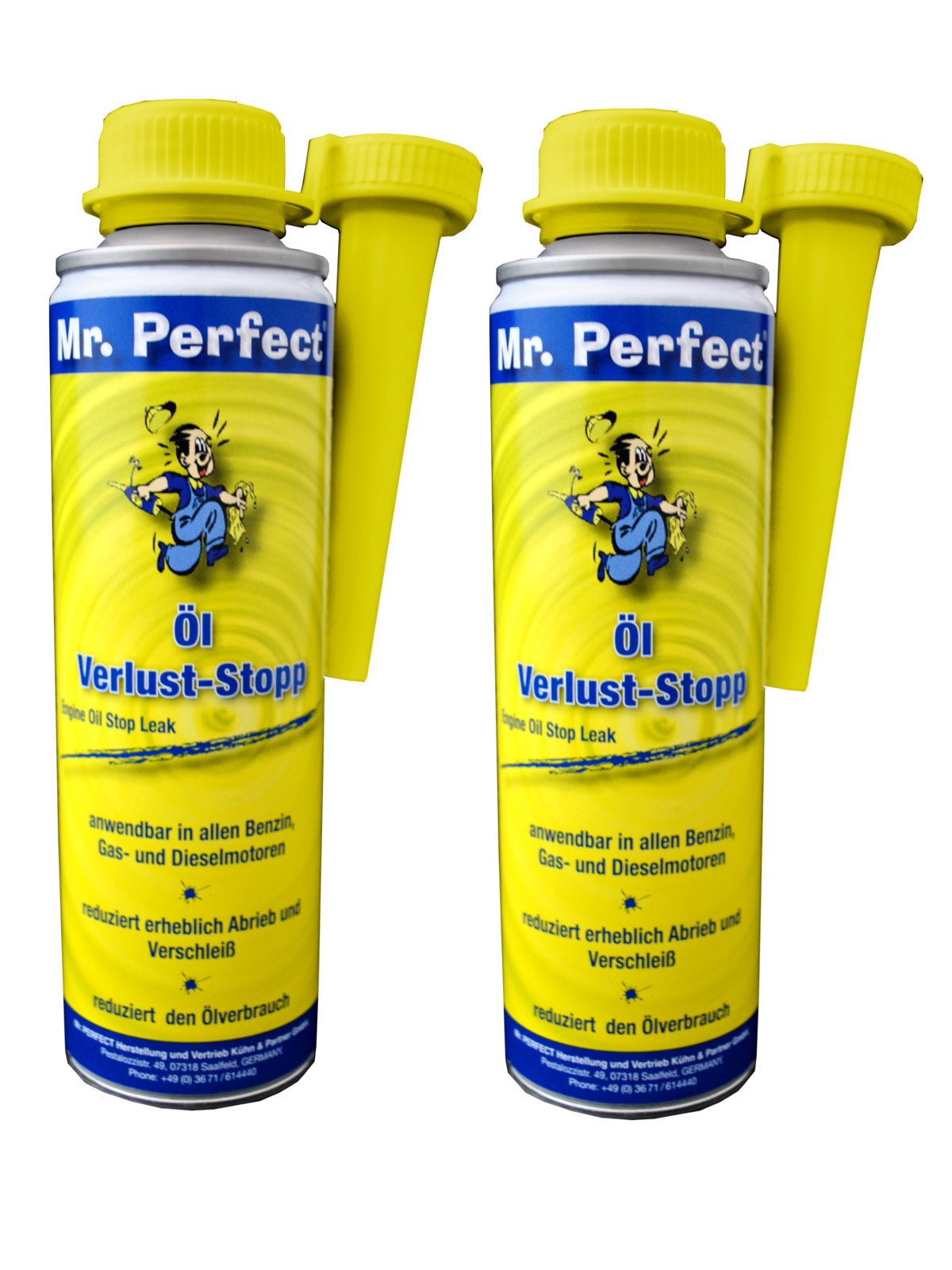 Mr. Perfect Öl-Verlust-Stop Kraftstoff-Additiv, 2x 250 ml - Für alle Kfz-Motoren von Mr. Perfect