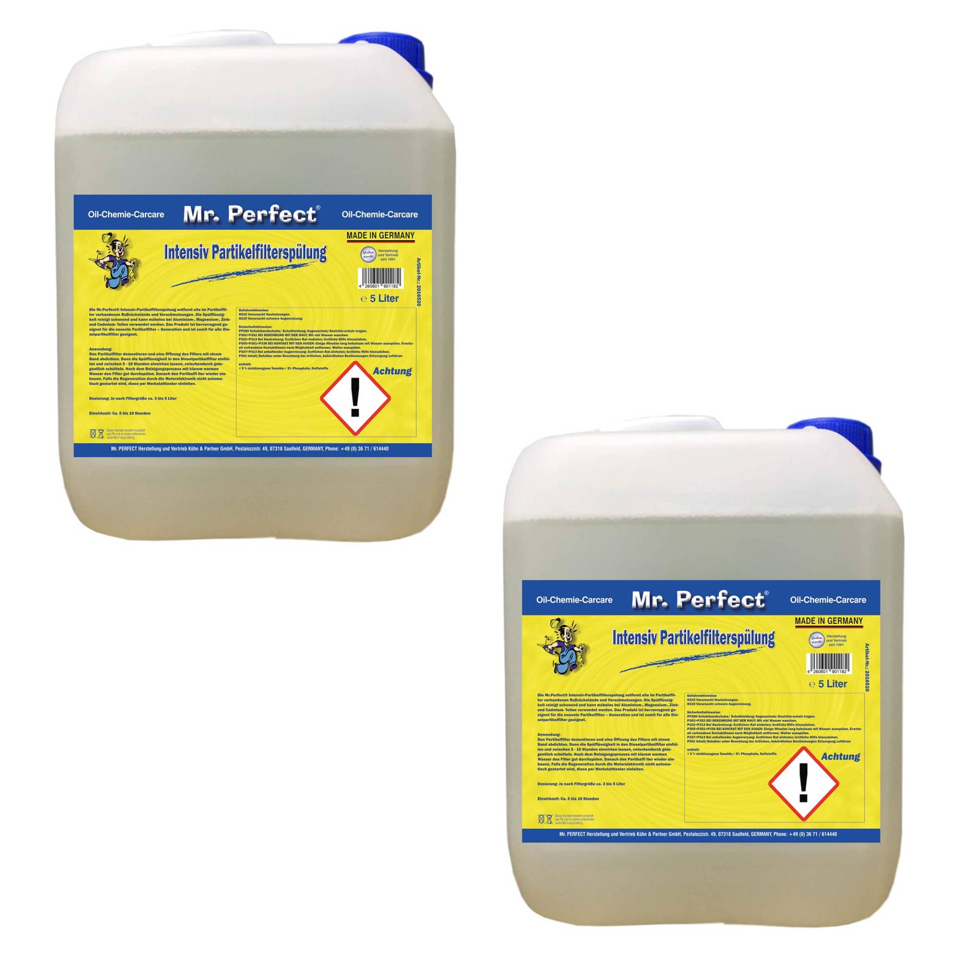Mr. Perfect® Intensiv Diesel Partikelfilterspülung, 2 x 5L - Partikelfilterreiniger für Dieselmotoren Mr. Perfect® Intensiv Diesel Partikelfilterspülung, 2 x 5L - Partikelfilterreiniger für Dieselmotoren von Mr. Perfect