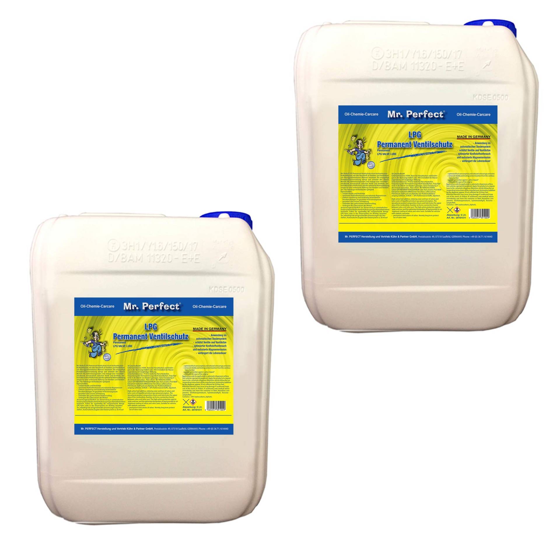 Mr. Perfect® LPG Permanent Ventilschutz, 2 x 5 Liter - Gassystem-Schutz vor Korrosion und Verbrennungsrückständen Mr. Perfect® LPG Permanent Ventilschutz, 2 x 5 Liter - Gassystem-Schutz vor Korrosion und Verbrennungsrückständen von Mr. Perfect
