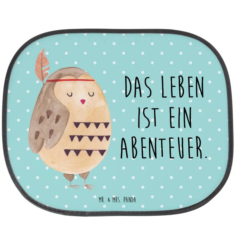 Mr. & Mrs. Panda Auto Sonnenschutz Eule Federschmuck - Geschenk, Autoscheiben Sonnenschutz, Sonnenschutz Kinder, Owl, Dekoration, Sonnenschutz für von Mr. & Mrs. Panda