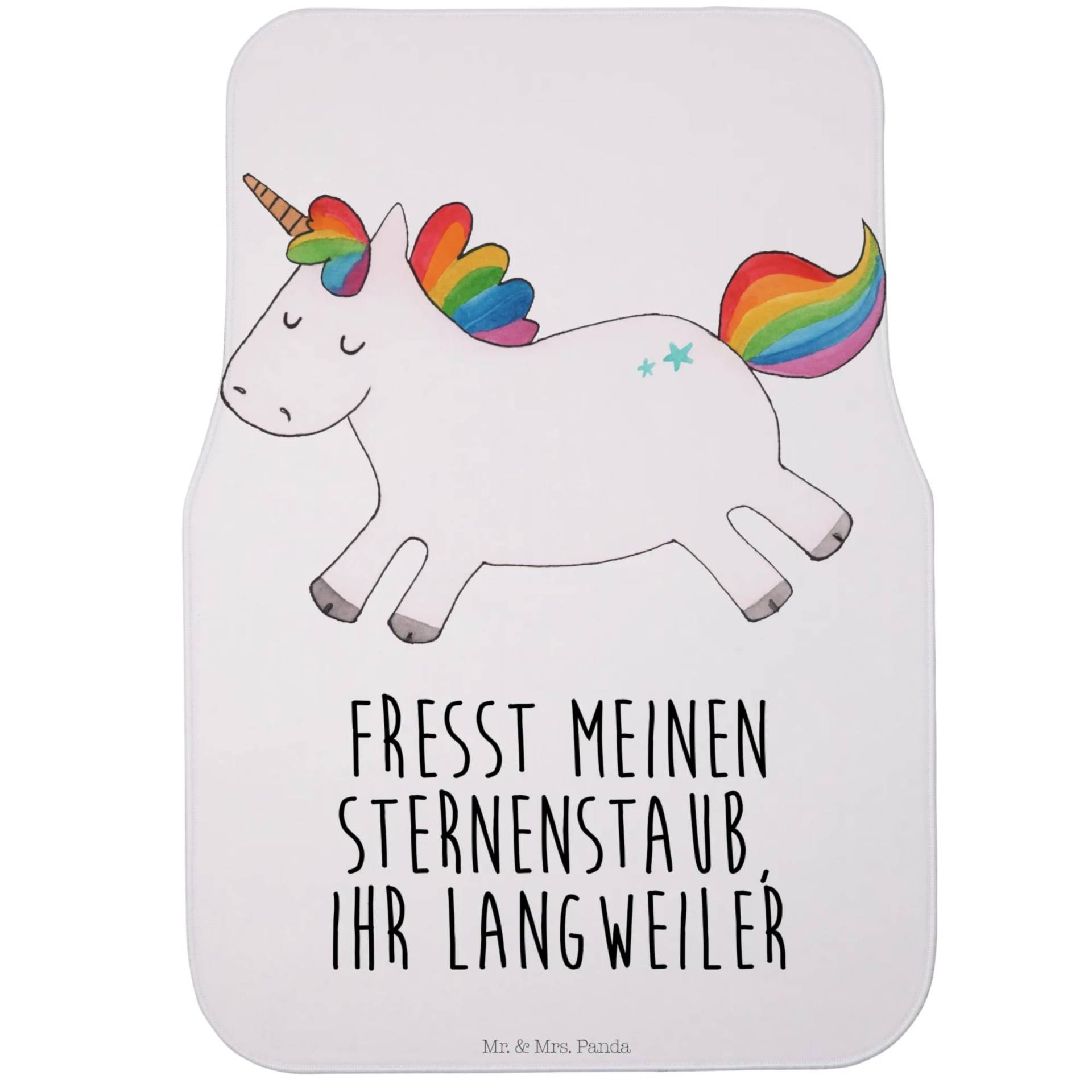 Mr. & Mrs. Panda Fahrer Autofußmatte Einhorn Happy - Geschenk, Unicorn, spannend, Einhörner, Lebensfreude, Schmutzmatte Auto, Einhorn Deko, Fußmatte Mr. & Mrs. Panda Fahrer Autofußmatte Einhorn Happy - Geschenk, Unicorn, spannend, Einhörner, Lebensfreude, Schmutzmatte Auto, Einhorn Deko, Fußmatte von Mr. & Mrs. Panda