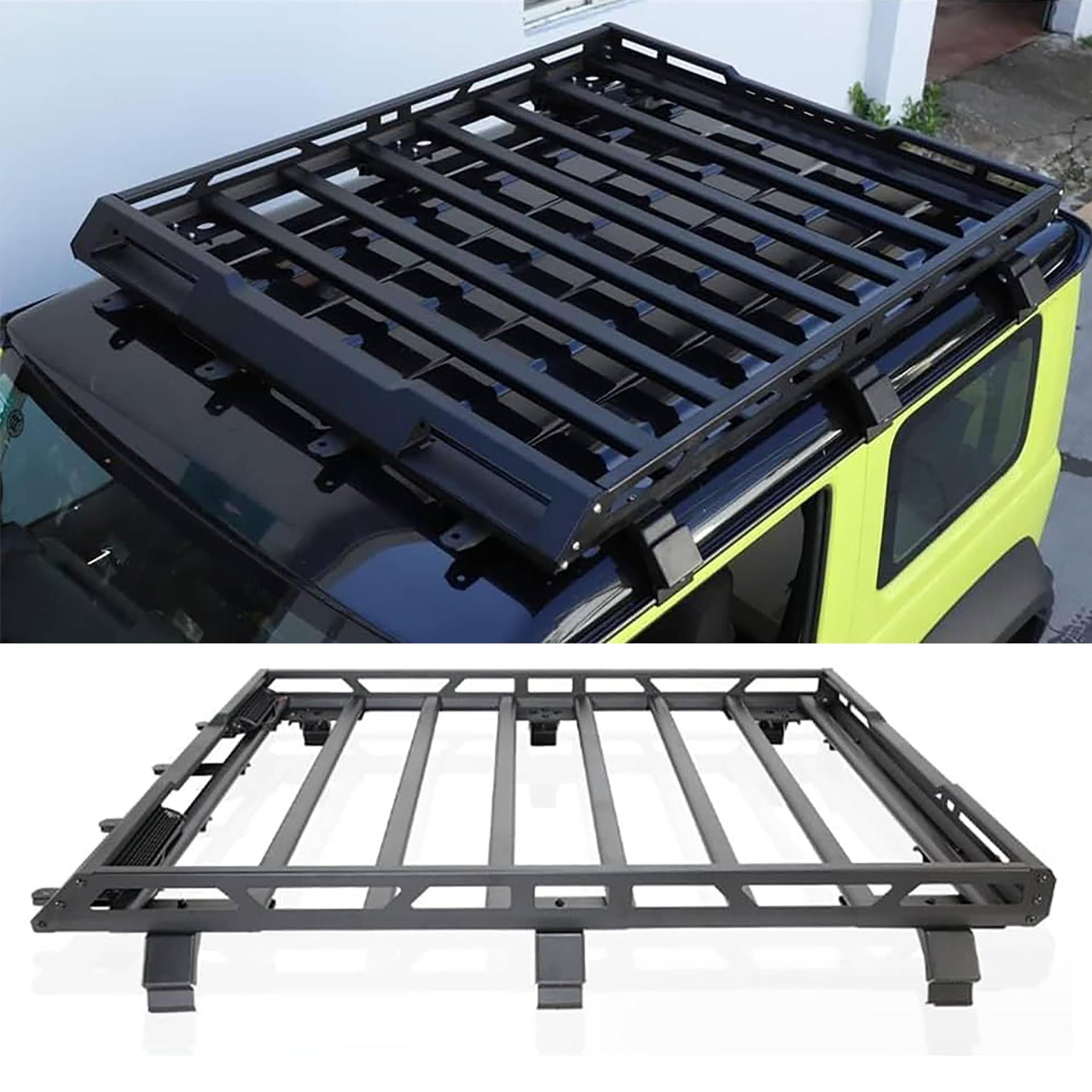 Dachträger, Suzuki Jimny Dachträger, Korbschale, Dachträger aus Aluminiumlegierung Dachträger, Suzuki Jimny Dachträger, Korbschale, Dachträger aus Aluminiumlegierung von Mr.Bugu