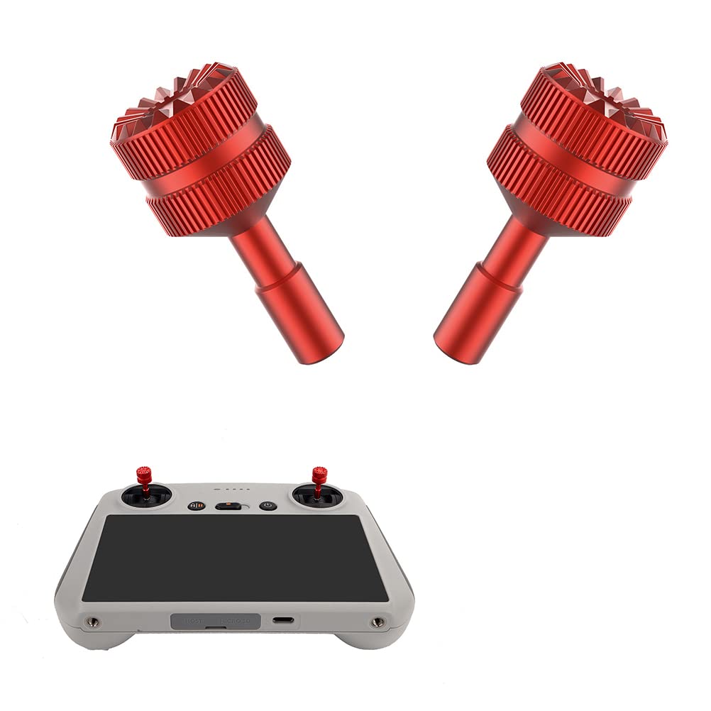 Metall Fernbedienung Joystick für DJI Mini 3 Pro für DJI RC Controller Daumen Stick Ersatzteil, 1 Paar Fernbedienung Teleskop Rocker Joystick für DJI Mini 3 Pro RC rutschfeste Rocker Thumb von Mrisata