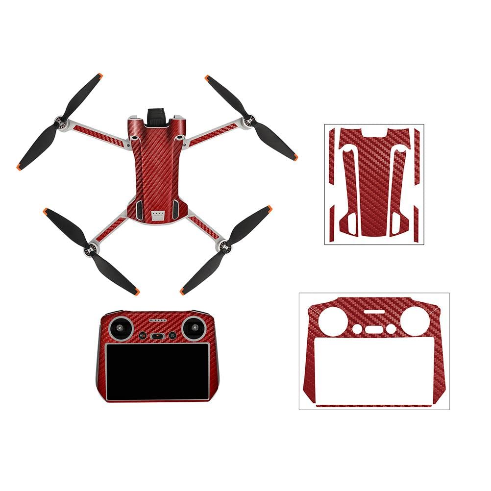 Mini 3 Pro Drohnen Aufkleber Set, Kleber Wasserdichte Skins Sticker Kit kompatibel für Mini 3 Pro Drohne kompatibel für DJI RC Fernbedienung Dekoration Schutz Zubehör (Stil 10) von Mrisata
