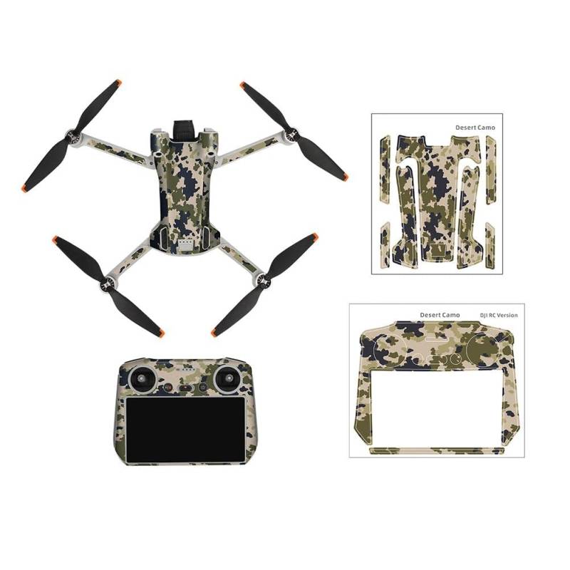 Mini 3 Pro Drohnen Aufkleber Set, Kleber Wasserdichte Skins Sticker Kit kompatibel für Mini 3 Pro Drohne kompatibel für DJI RC Fernbedienung Dekoration Schutz Zubehör (Stil 8) von Mrisata