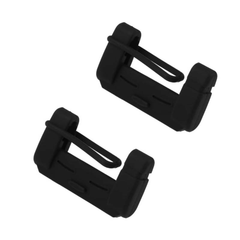 Msagkah 2PCS Silikonhülle für Auto-Sicherheitsgurtschnalle, Weiche und Langlebige Silicongurt-Schutz für Autorücksitz, 2PCS Schutzhülle für Rücksitz (Schwarz) von Msagkah