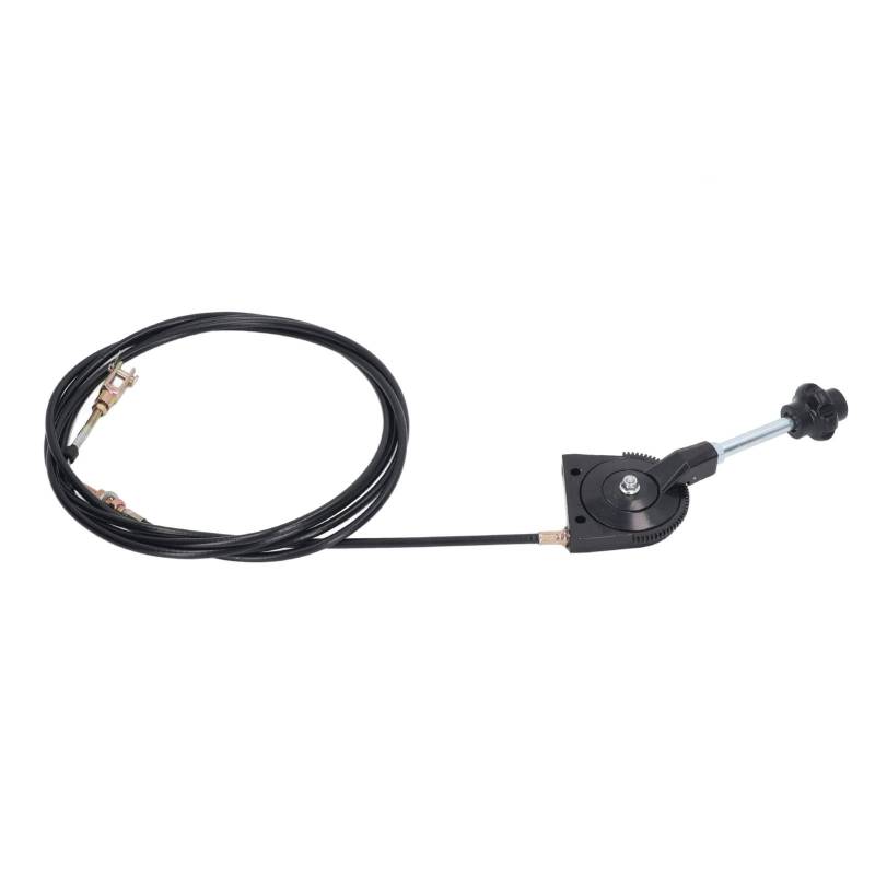 Msiud Handgas-Steuerkabel Bagger, Knopf Universelle Passform Schnelles Reponse-Handverriegelungsset Ersatz 3,5 M Flexibles Kabel Drehbares Ersatzsteuerkabel Einfache Installation Bagger-Gassteuerkabel von Msiud