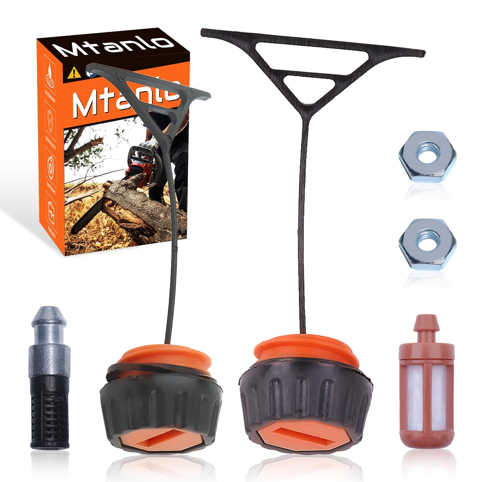 Mtanlo Tankdeckel Öldeckel für STIHL 020 021 023 024 024AV 025 026 026PRO 028 028AV 029 034 036 038 039 044 066 Kettensäge, Tankdeckel mit Kraftstofffilter Kettenraddeckel Muttern Mtanlo Tankdeckel Öldeckel für STIHL 020 021 023 024 024AV 025 026 026PRO 028 028AV 029 034 036 038 039 044 066 Kettensäge, Tankdeckel mit Kraftstofffilter Kettenraddeckel Muttern von Mtanlo