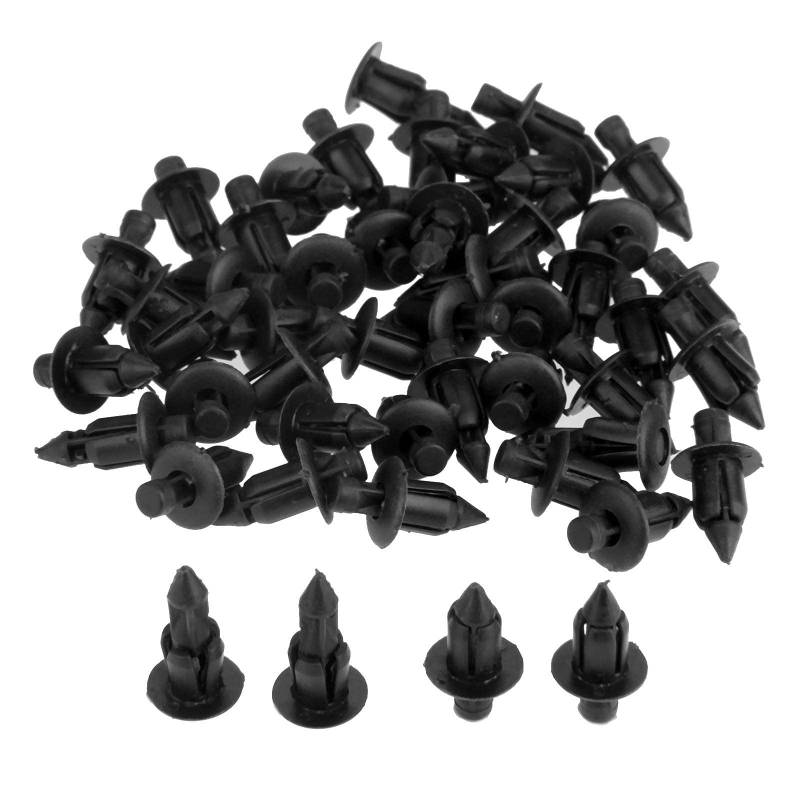 Mtsooning 50 Stück 6 mm Kunststoff-Nieten-Verkleidungs-Verkleidungs-Clips – Ersatz für Honda Yamaha Suzuki Kawasaki von Mtsooning