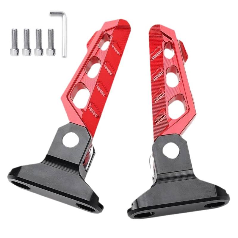 Faltbare Fußstützen Pedal Speicherspardesigns Faltbare Fußstifte Kompakte Faltungsfalte Fußstützen Falten Fußpegs Hochgeklappt von Mtucegi