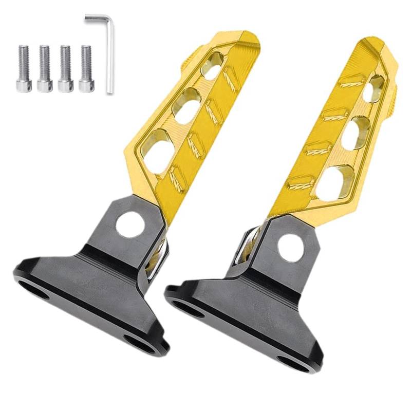 Faltbare Fußstützen Pedal Speicherspardesigns Faltbare Fußstifte Kompakte Faltungsfalte Fußstützen Falten Fußpegs Hochgeklappt von Mtucegi
