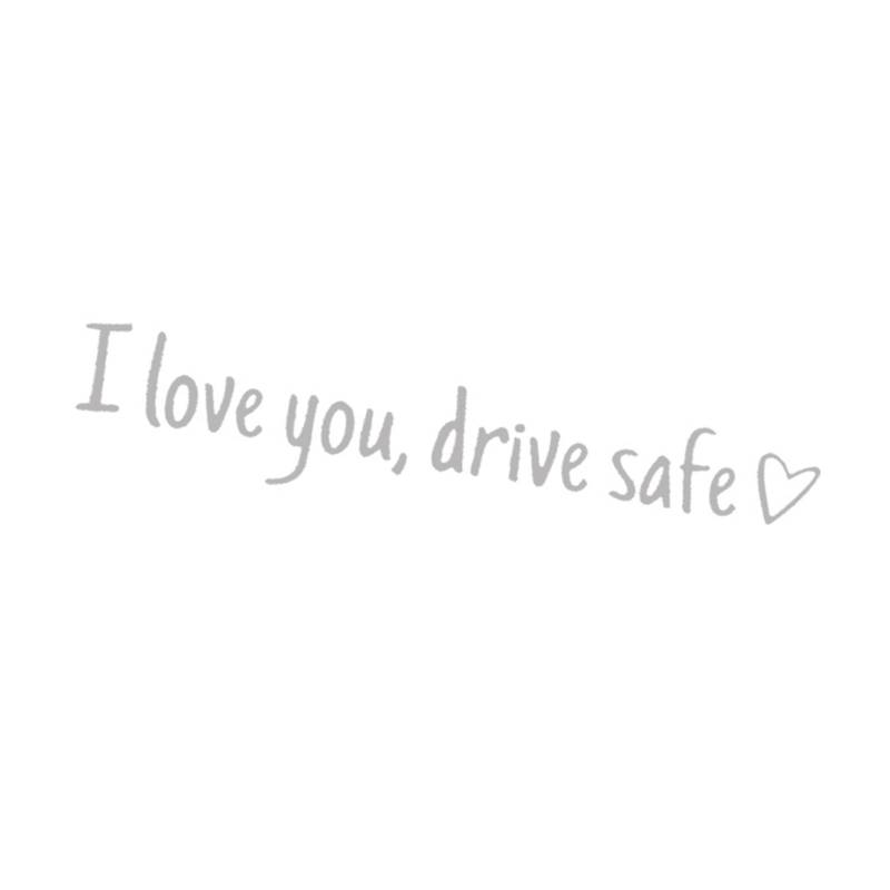Lustig Ich Liebe Dich Fährt Sichere Autoaufkleber Aufkleber Für Mädchen Frauen Rückblick Fenster Windschutzscheibe Stumper Sicherheit Erinnerung von Mtucegi