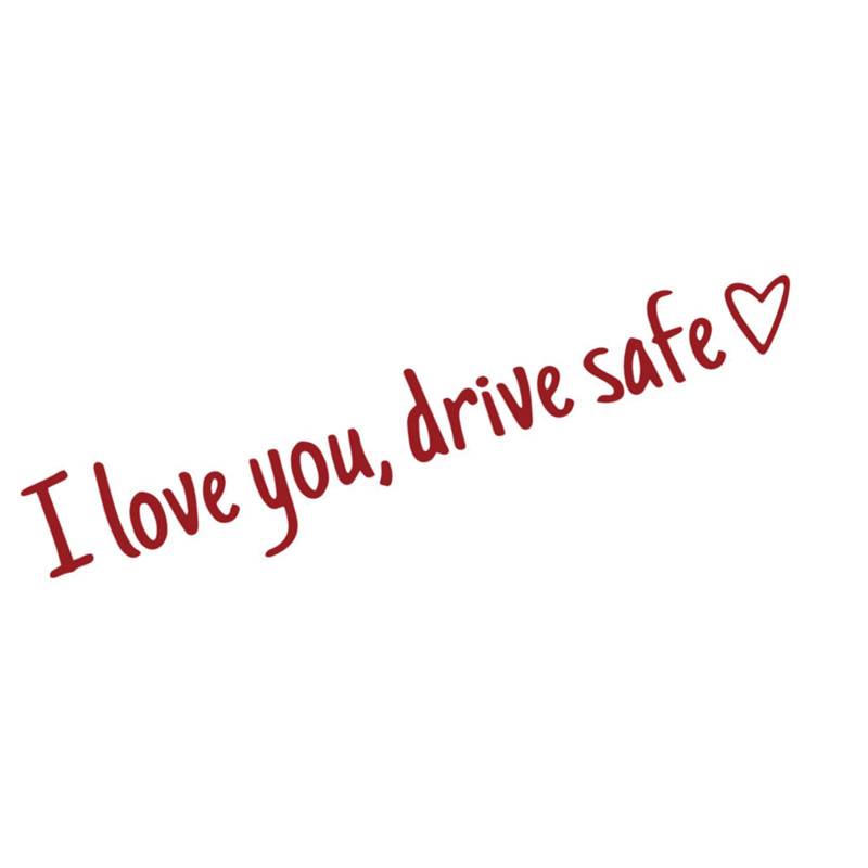 Lustig Ich Liebe Dich Fährt Sichere Autoaufkleber Aufkleber Für Mädchen Frauen Rückblick Fenster Windschutzscheibe Stumper Sicherheit Erinnerung von Mtucegi