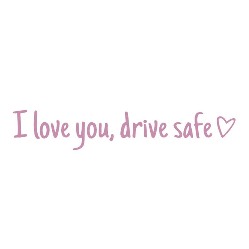 Lustig Ich Liebe Dich Fährt Sichere Autoaufkleber Aufkleber Für Mädchen Frauen Rückblick Fenster Windschutzscheibe Stumper Sicherheit Erinnerung von Mtucegi