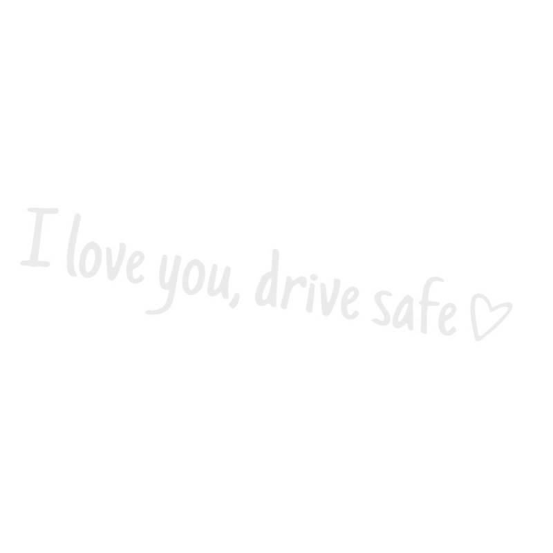 Lustig Ich Liebe Dich Fährt Sichere Autoaufkleber Aufkleber Für Mädchen Frauen Rückblick Fenster Windschutzscheibe Stumper Sicherheit Erinnerung von Mtucegi